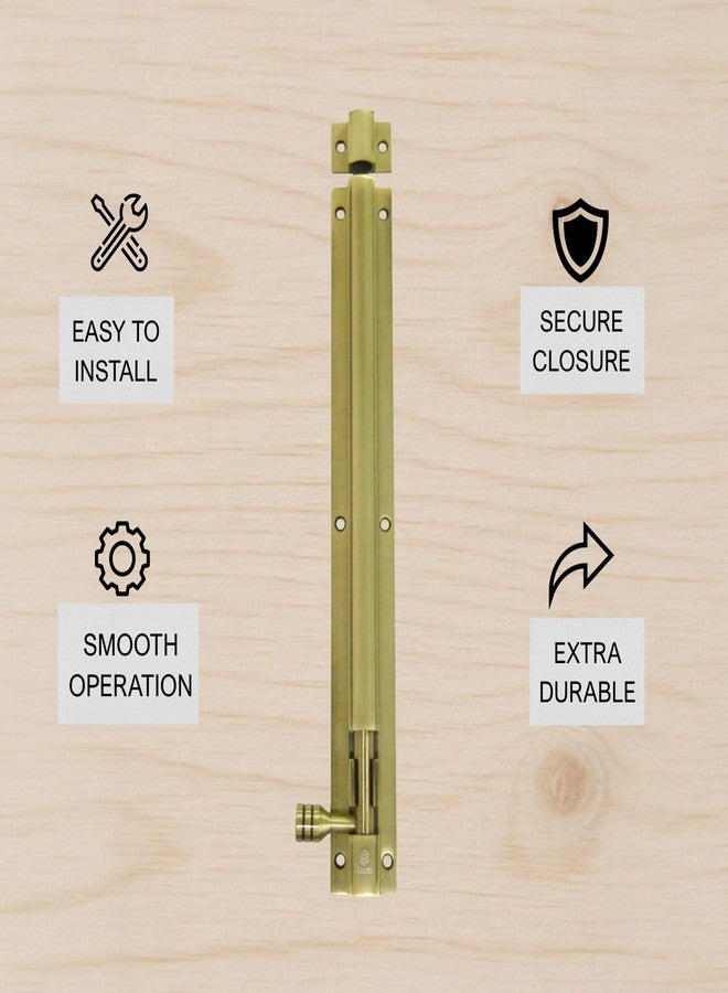 Atom 12 inch Aluminium Tower Bolt | Antique Finish | Home and Offices Doors and Windows Tower Bolt, TB001, Pack of 2 - Image 3